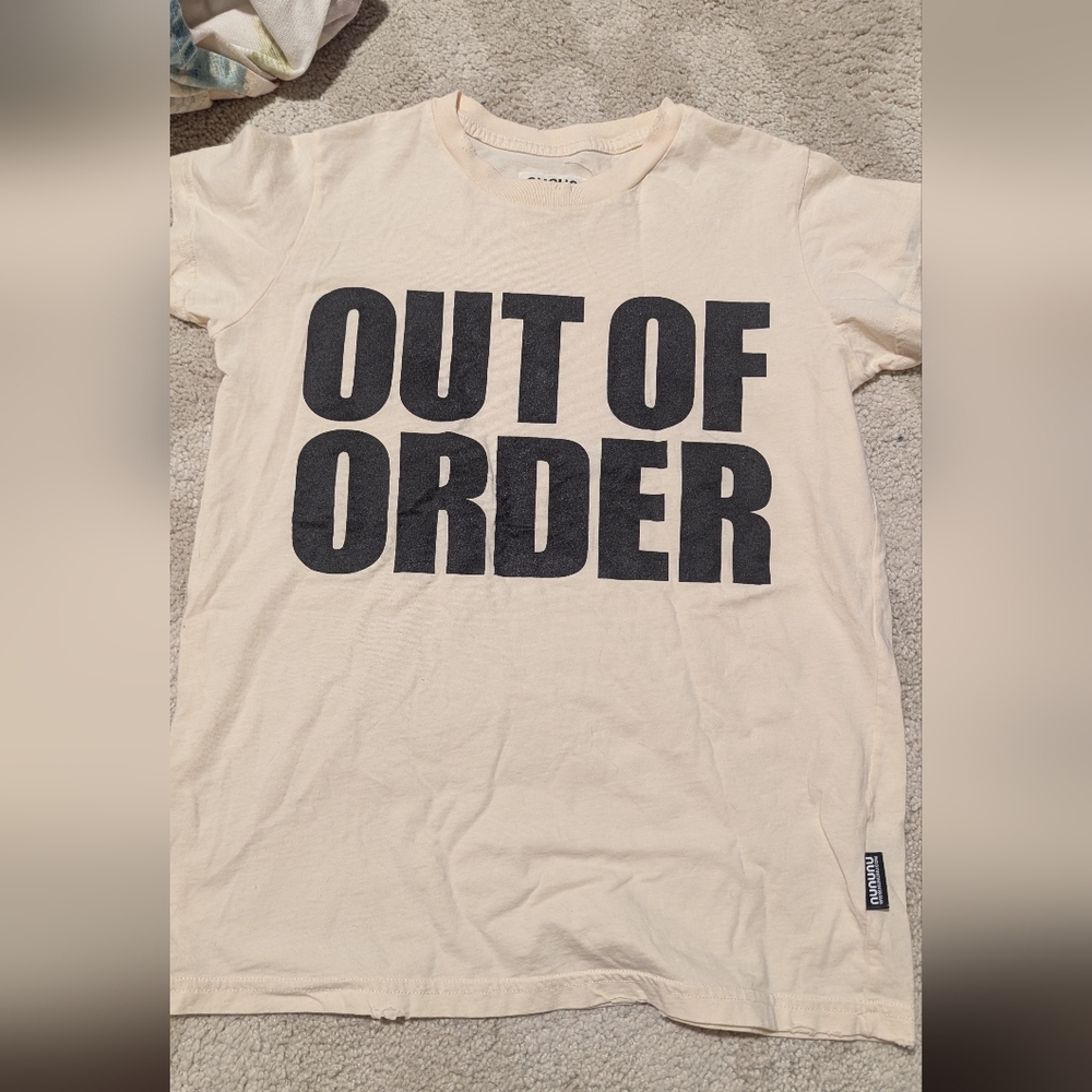 Cream Graphic T-Shirt for Men